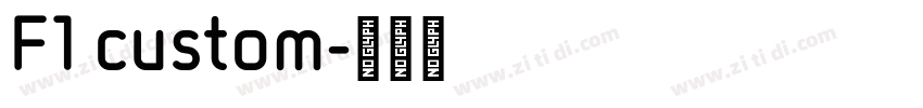 F1 custom字体转换